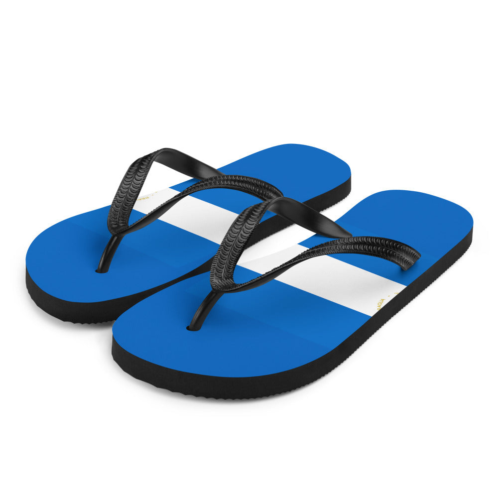 National Flag Flip Flops - Collection 4 Nicaragua flip-flops-m