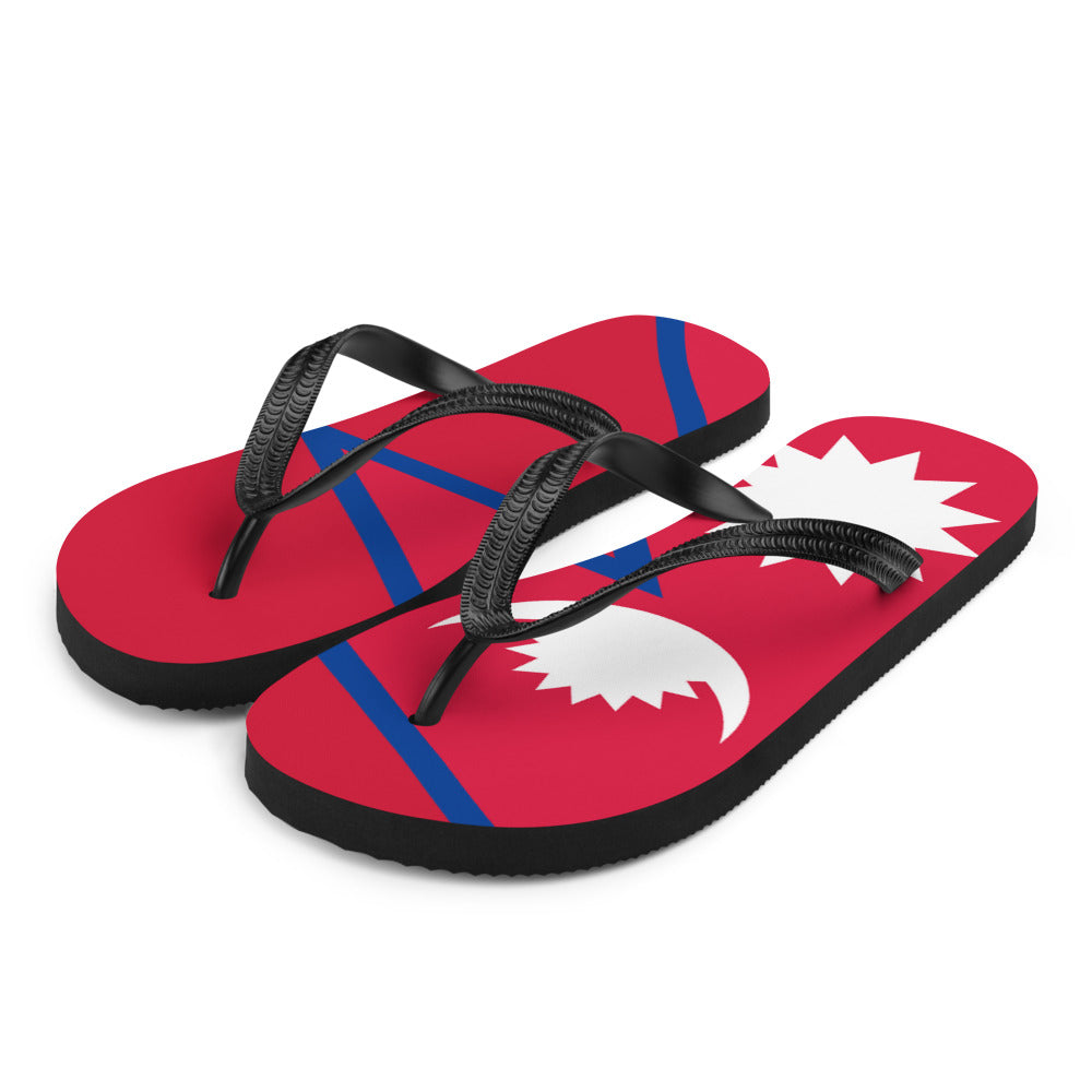 National Flag Flip Flops - Collection 4 Nepal flip-flops-m