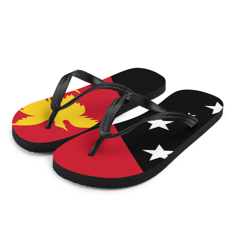 National Flag Flip Flops - Collection 5 Papua New Guinea flip-flops-m