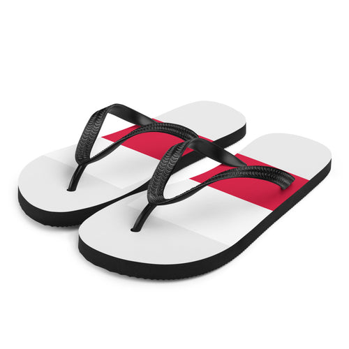 National Flag Flip Flops - Collection 5 Poland / S / White