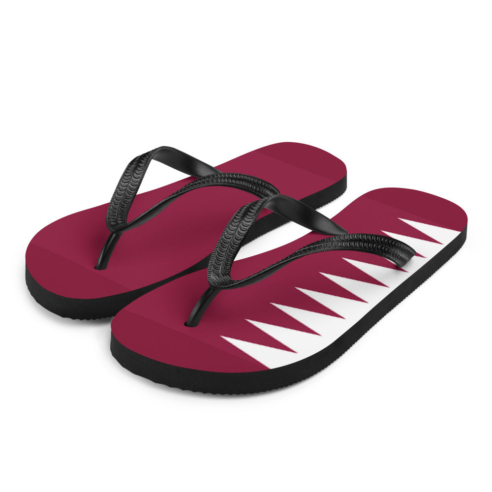 National Flag Flip Flops - Collection 5 Qatar flip-flops-m