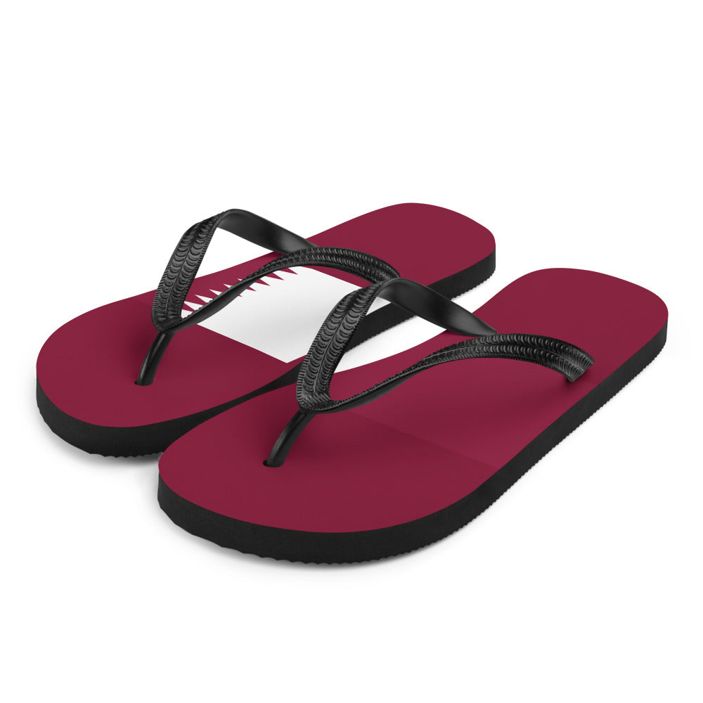 National Flag Flip Flops - Collection 5 Qatar flip-flops-m