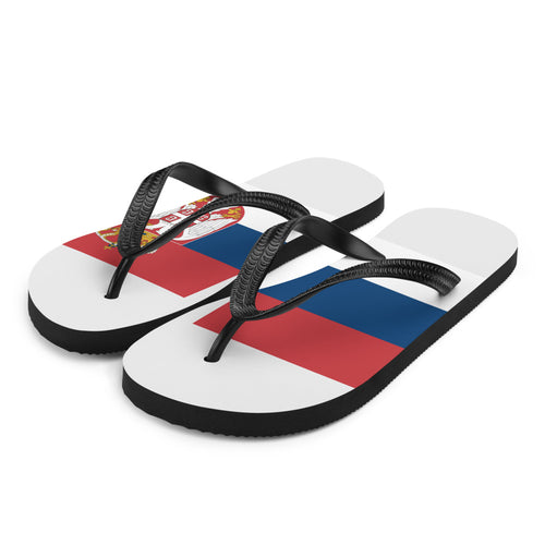 National Flag Flip Flops - Collection 5 Serbia / S / White