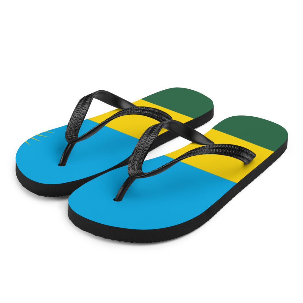 National Flag Flip Flops - Collection 5 Rwanda flip-flops-m