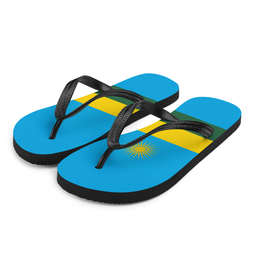National Flag Flip Flops - Collection 5 Rwanda flip-flops-m
