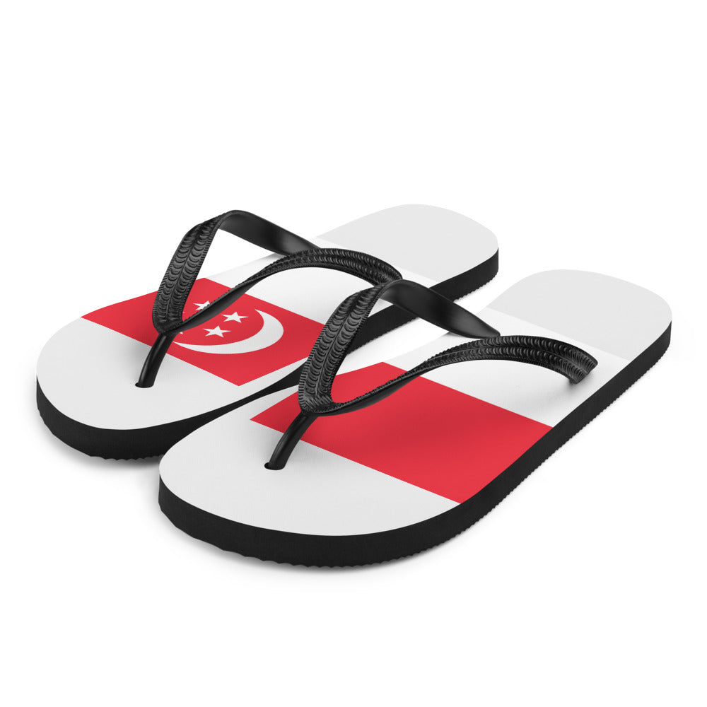 National Flag Flip Flops - Collection 5 Singapore flip-flops-m