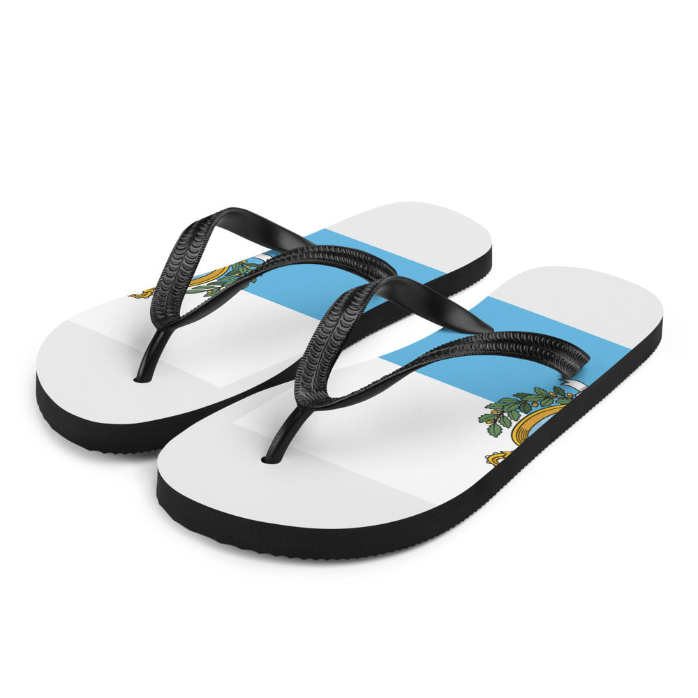 National Flag Flip Flops - Collection 5 San Marino flip-flops-m