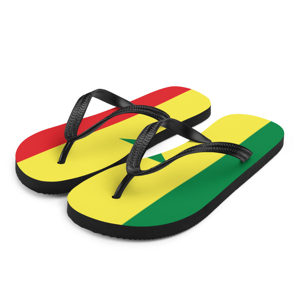 National Flag Flip Flops - Collection 5 Senegal flip-flops-m