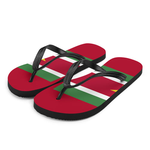 National Flag Flip Flops - Collection 5 Suriname / S / White