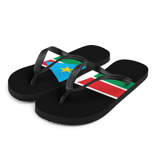 National Flag Flip Flops - Collection 5 South Sudan / S / White