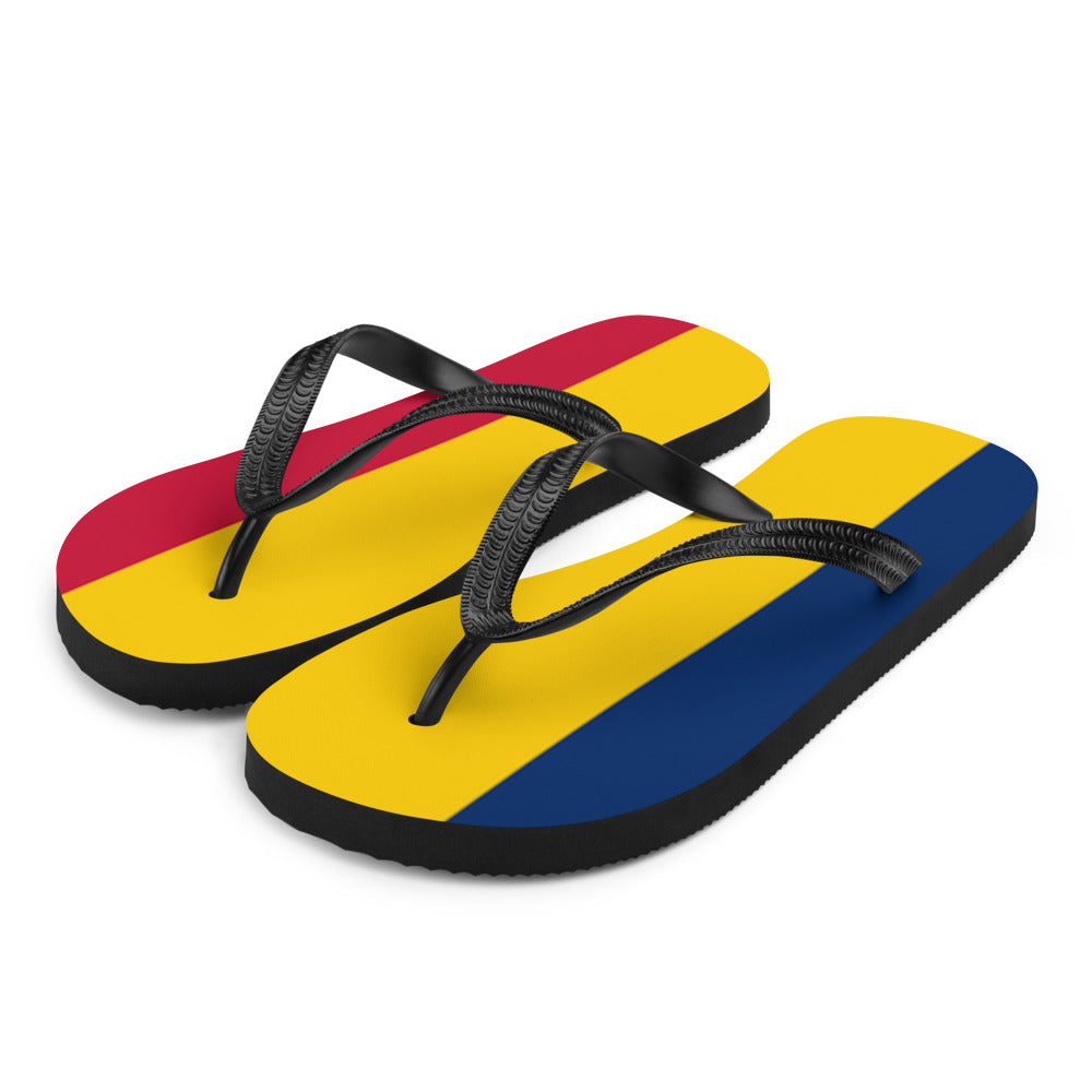 National Flag Flip Flops - Collection 6 Chad flip-flops-m