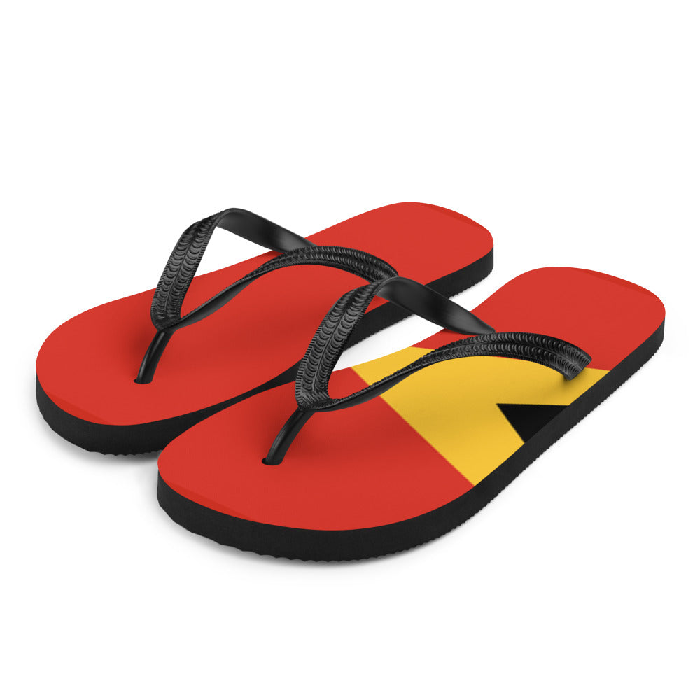 National Flag Flip Flops - Collection 6 Timor-Leste flip-flops-m