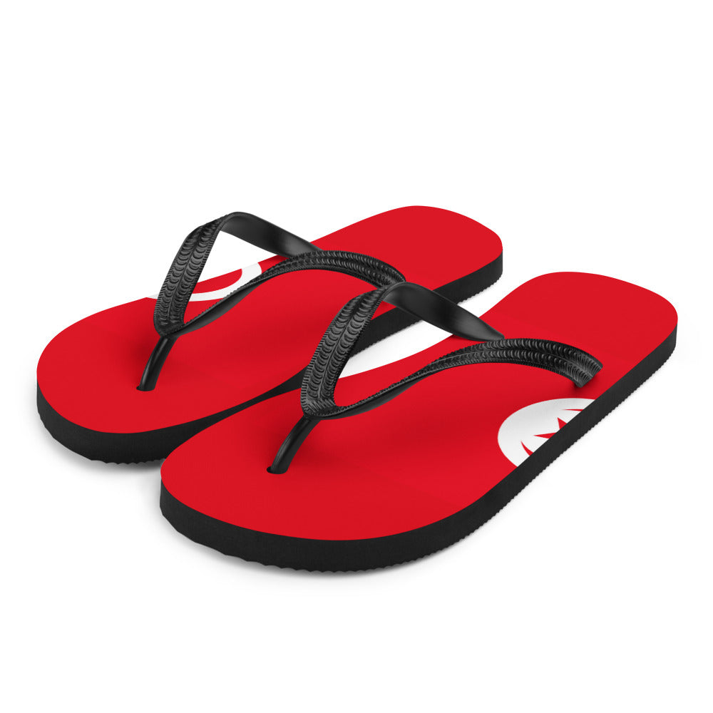 National Flag Flip Flops - Collection 6 Tunisia flip-flops-m