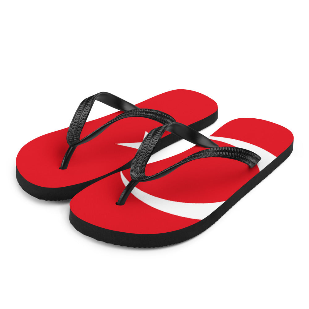 National Flag Flip Flops - Collection 6 Turkey flip-flops-m