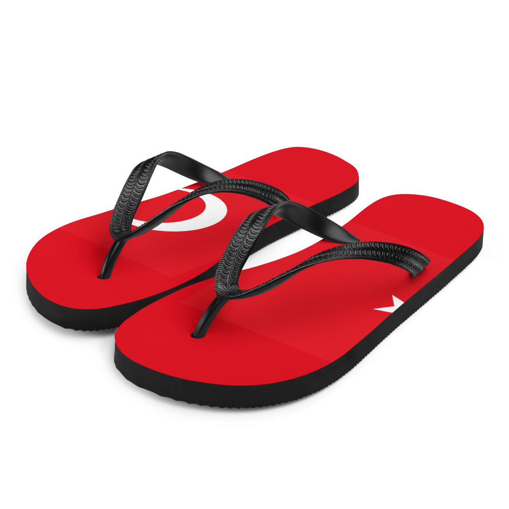 National Flag Flip Flops - Collection 6 Turkey flip-flops-m