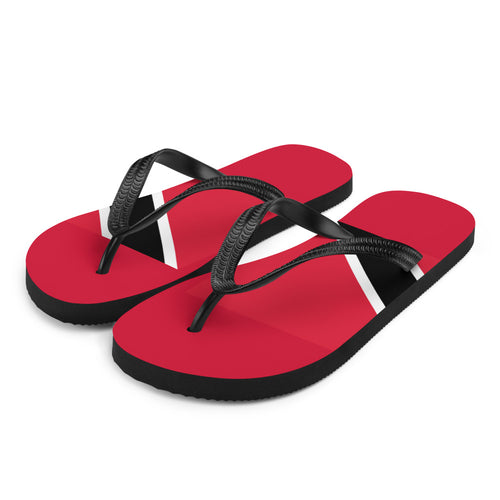 National Flag Flip Flops - Collection 6 Trinidad & Tobago / S / White