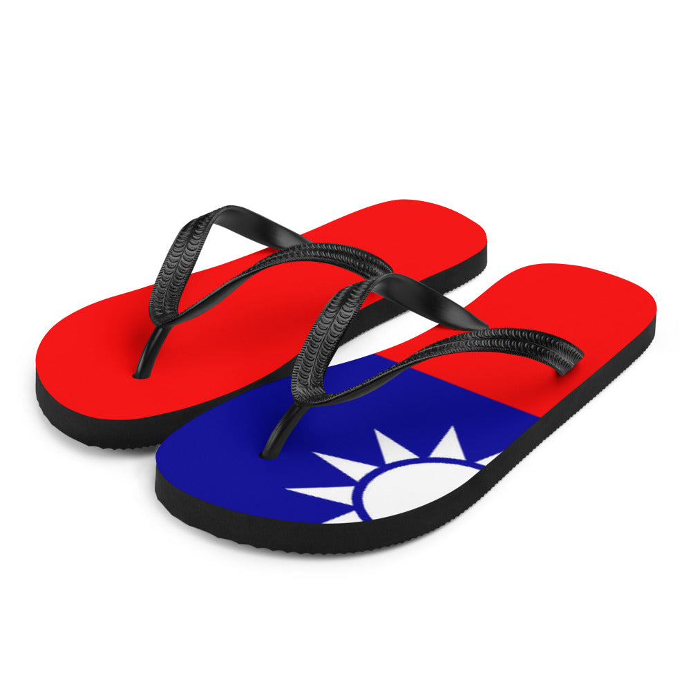 National Flag Flip Flops - Collection 6 Taiwan flip-flops-m
