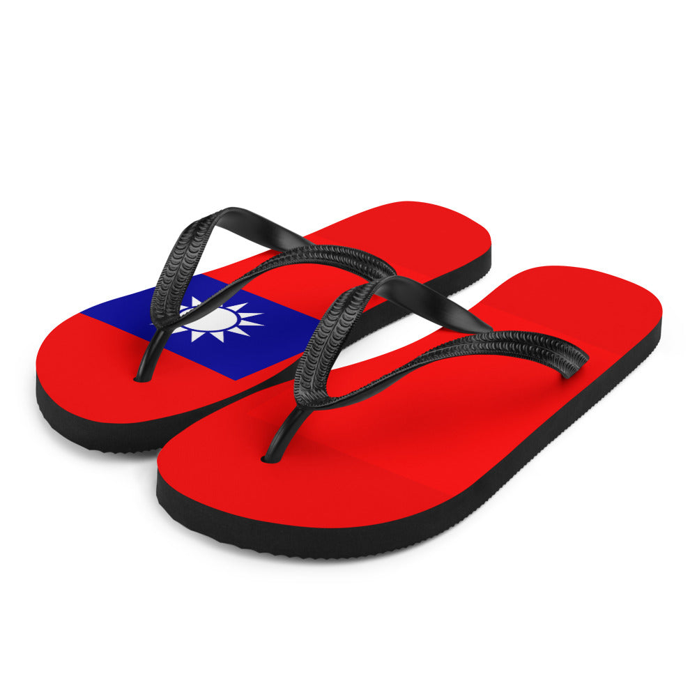 National Flag Flip Flops - Collection 6 Taiwan flip-flops-m