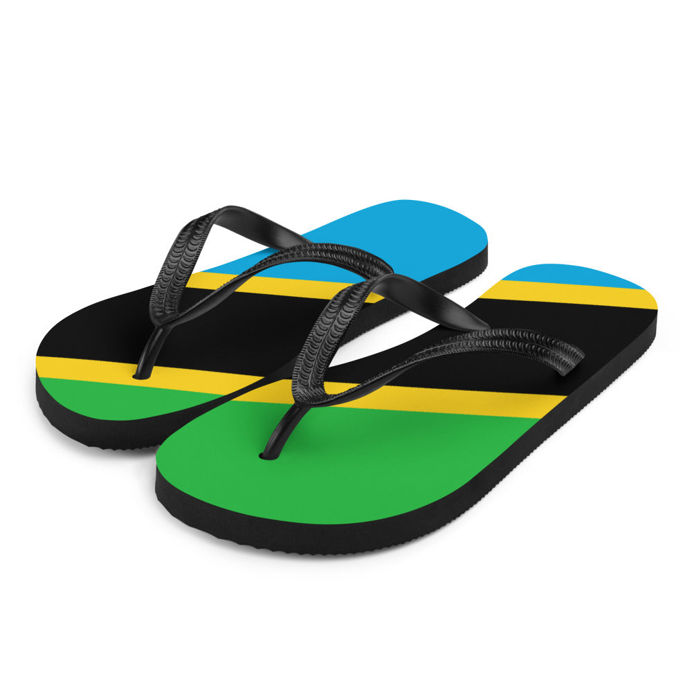 National Flag Flip Flops - Collection 6 Tanzania flip-flops-m