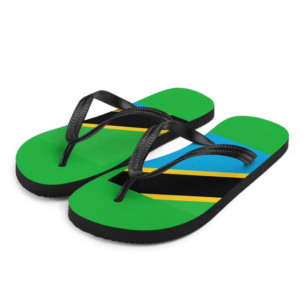 National Flag Flip Flops - Collection 6 Tanzania flip-flops-m