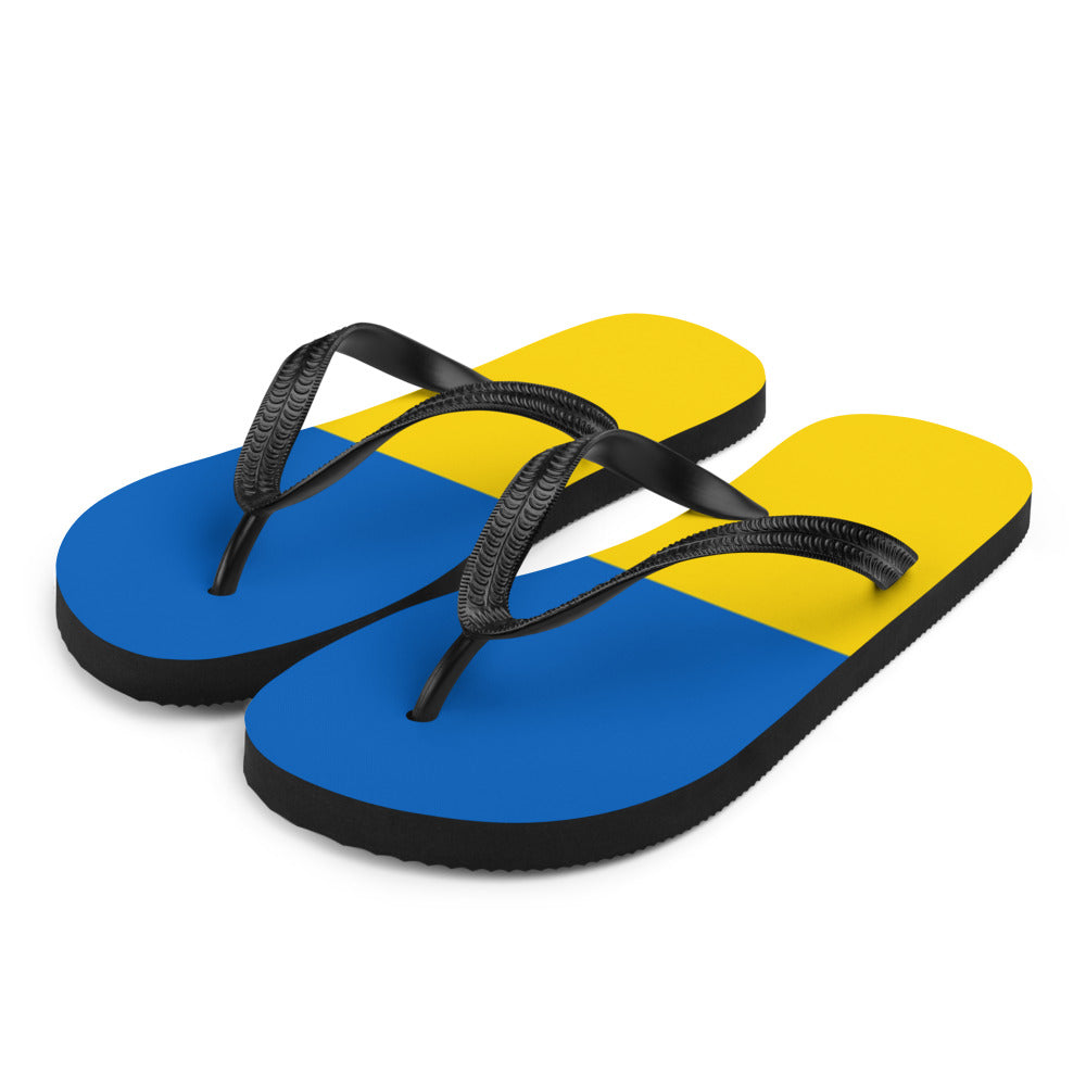 National Flag Flip Flops - Collection 6 Ukraine flip-flops-m