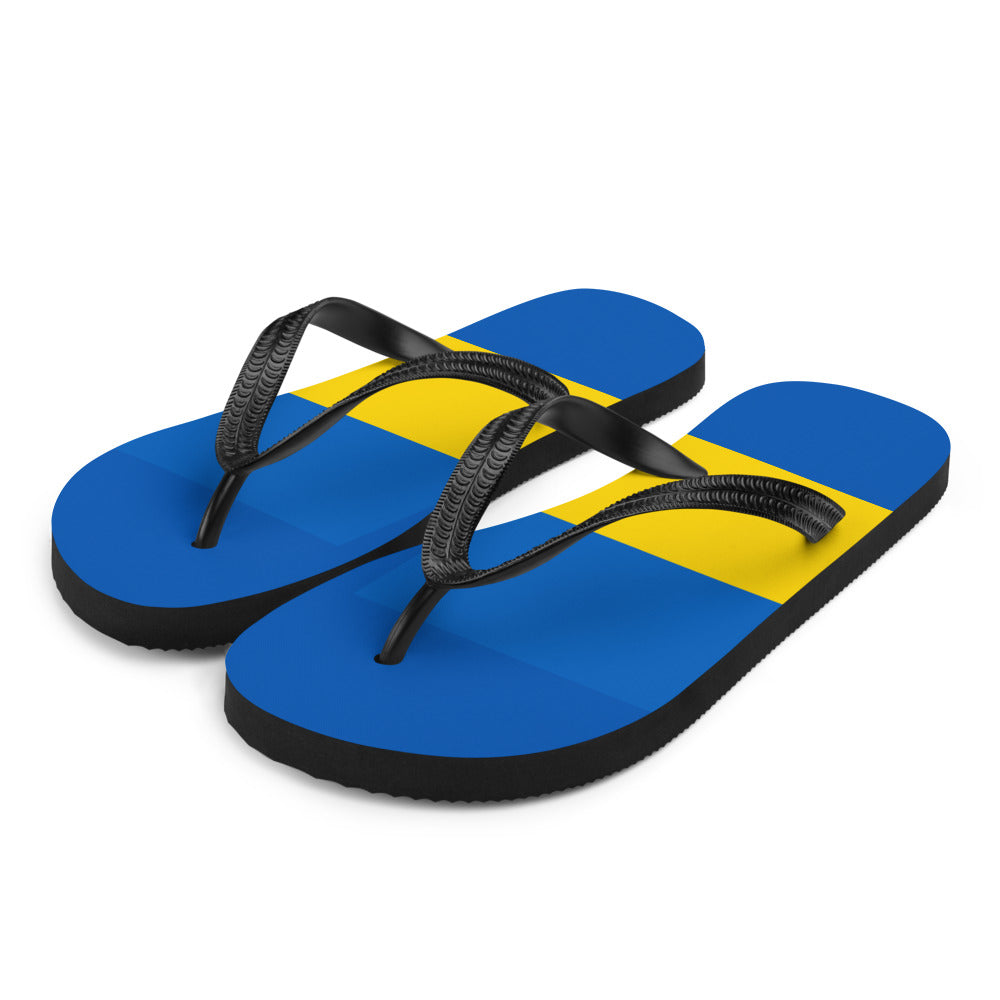 National Flag Flip Flops - Collection 6 Ukraine flip-flops-m