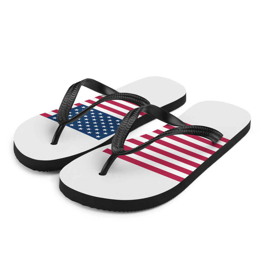 National Flag Flip Flops - Collection 6 United States flip-flops-m