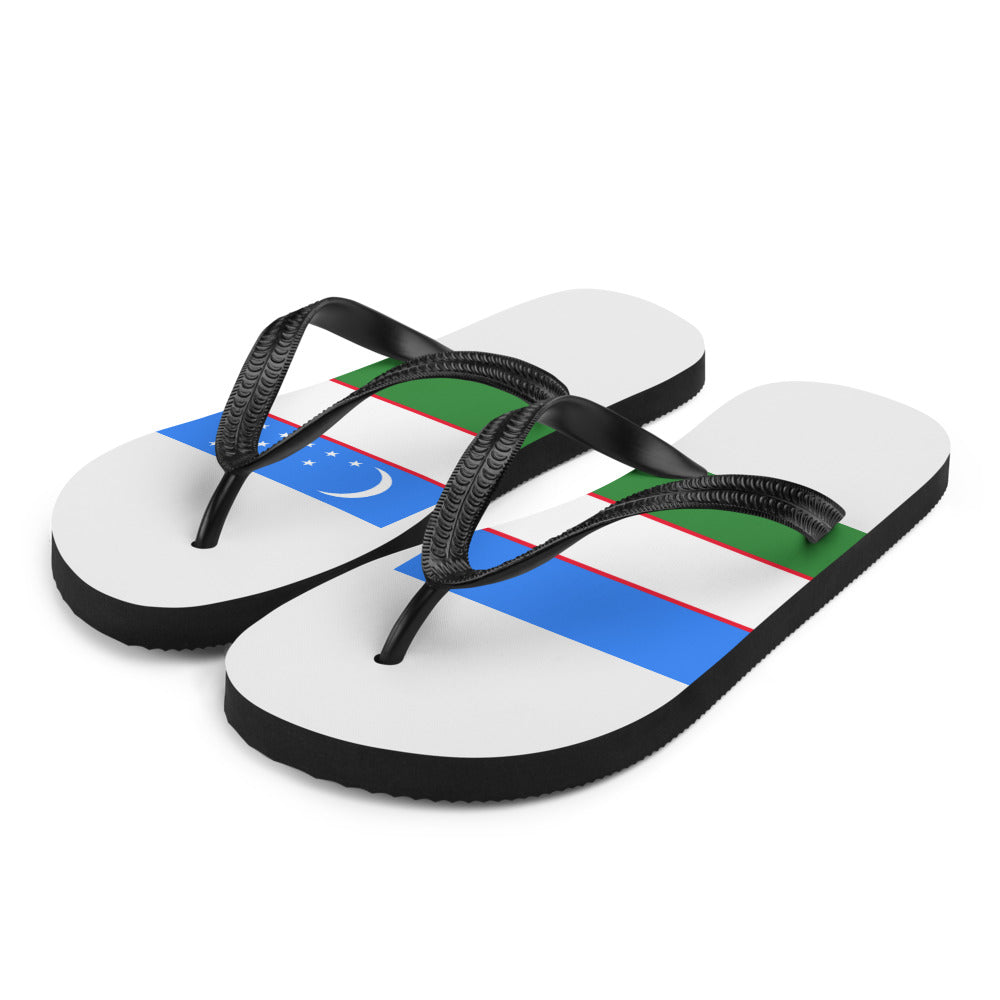 National Flag Flip Flops - Collection 6 Uzbekistan flip-flops-m