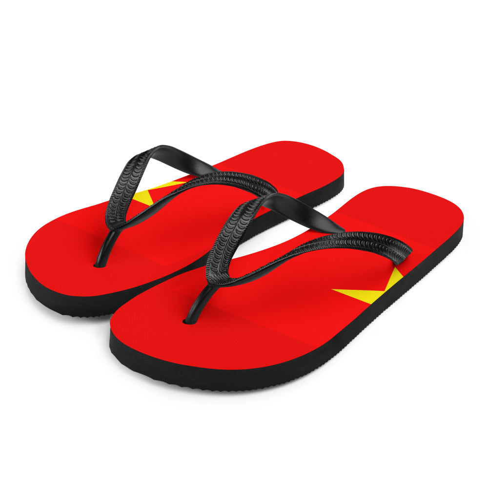 National Flag Flip Flops - Collection 6 Vietnam flip-flops-m