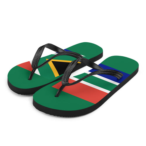 National Flag Flip Flops - Collection 6 South Africa / S / White