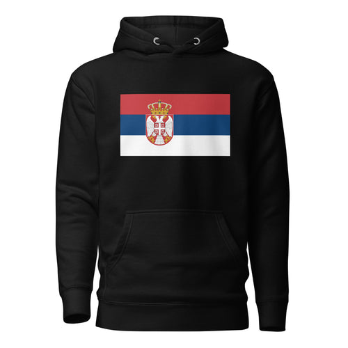 National Flag Hoodies - Collection 13 Serbia / L / Black