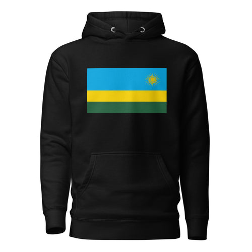 National Flag Hoodies - Collection 13 Rwanda / L / Black