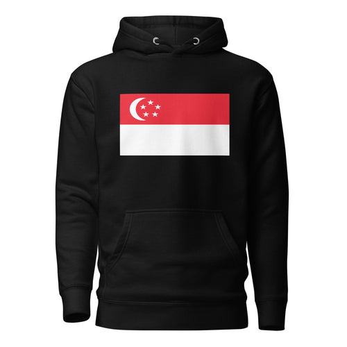 National Flag Hoodies - Collection 13 Singapore / L / Black