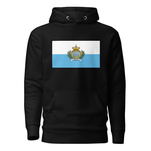 National Flag Hoodies - Collection 14 San Marino / L / Black