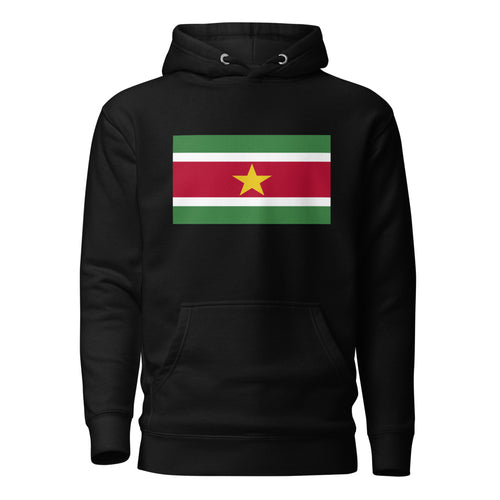 National Flag Hoodies - Collection 14 Suriname / L / Black