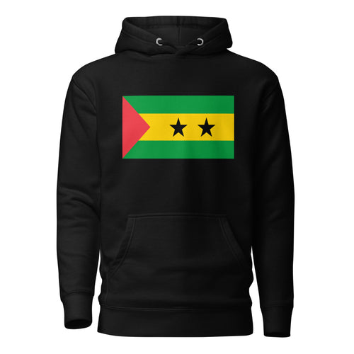 National Flag Hoodies - Collection 14 Sao Tome and Principe / L / Black