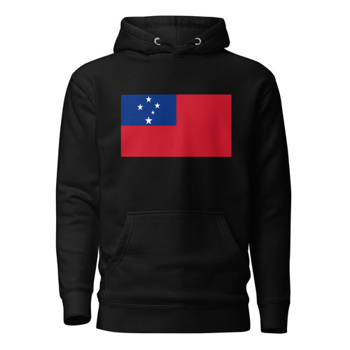 National Flag Hoodies - Collection 16 Samoa / L / Black