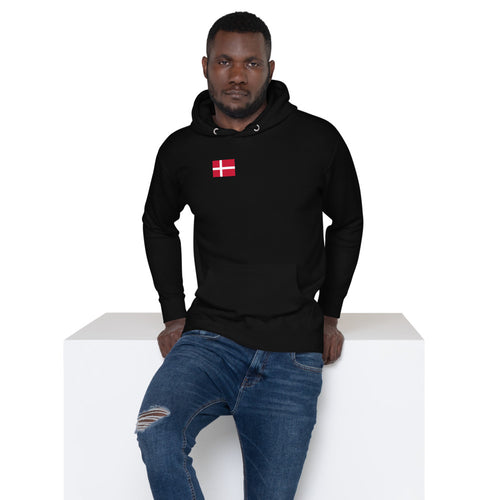 National Flag Hoodies - Collection 4 Denmark / M / Black