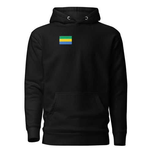 National Flag Hoodies - Collection 5 Gabon / M / Black