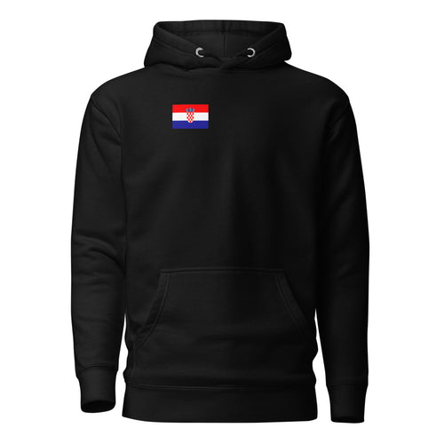 National Flag Hoodies - Collection 6 Croatia / M / Black