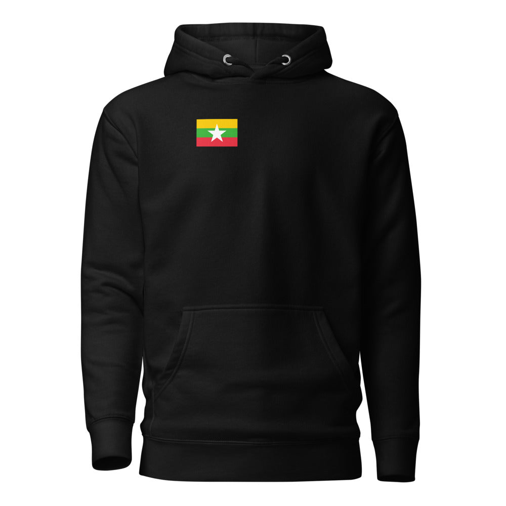 National Flag Hoodies - Collection 10 Myanmar hoodie-m