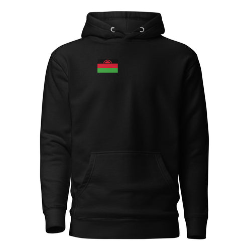 National Flag Hoodies - Collection 10 Malawi / M / Black