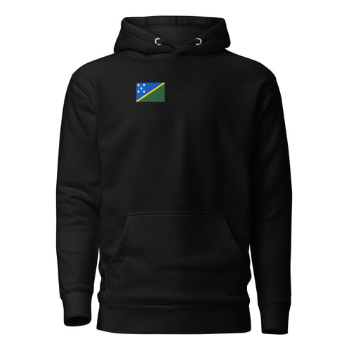 National Flag Hoodies - Collection 13 Solomon Islands / M / Black