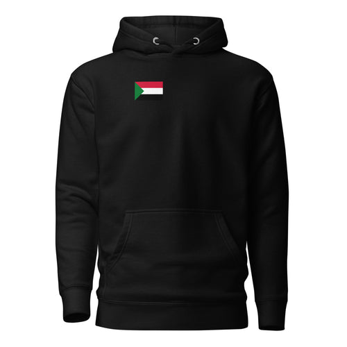 National Flag Hoodies - Collection 13 Sudan / M / Black