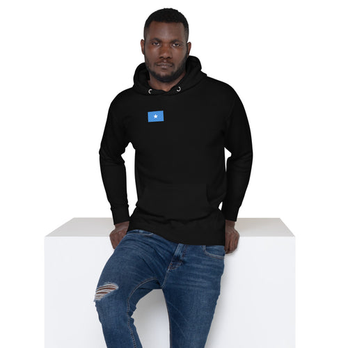 National Flag Hoodies - Collection 14 Somalia / M / Black