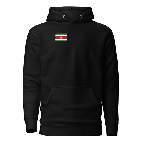 National Flag Hoodies - Collection 14 Suriname / M / Black