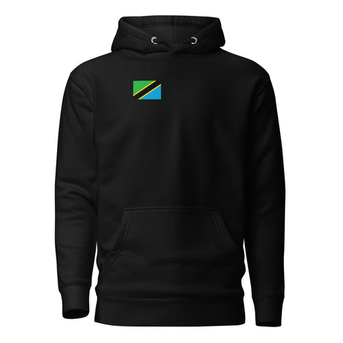 National Flag Hoodies - Collection 15 Tanzania / M / Black