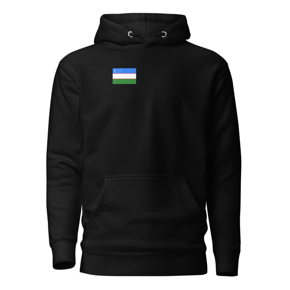 National Flag Hoodies - Collection 16 Uzbekistan hoodie-m