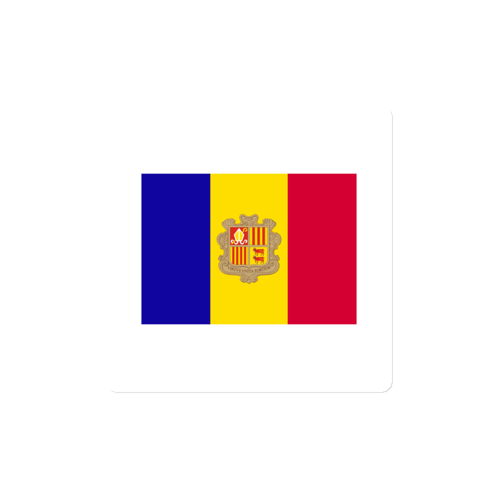 National Flag Magnets - Collection 1 Andorra magnet-4x4