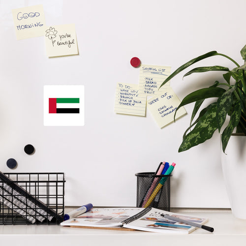 National Flag Magnets - Collection 1 United Arab Emirates / 4x4 / White